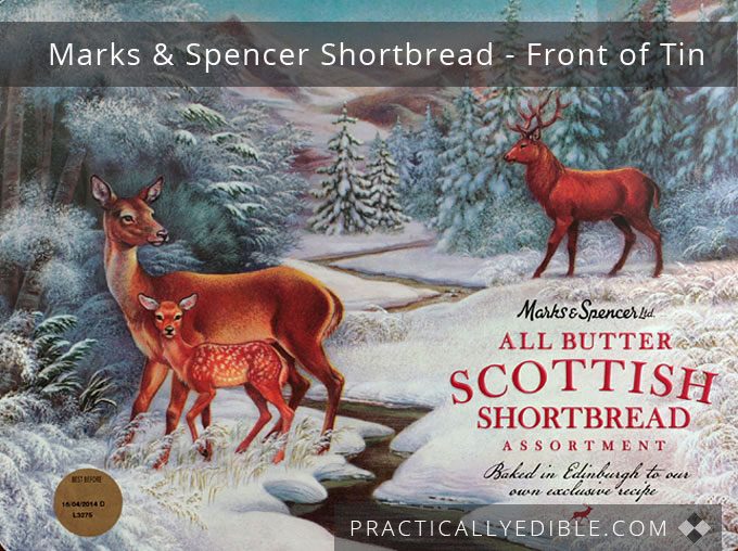 Marks and Spencer Scottish Shortbread front of tin