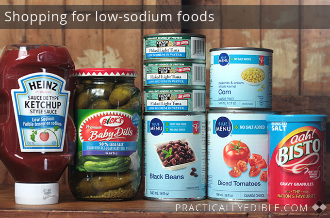 Low-sodium food products